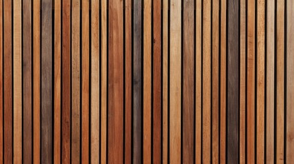 Fototapeta premium Vertical wooden planks, various shades of brown