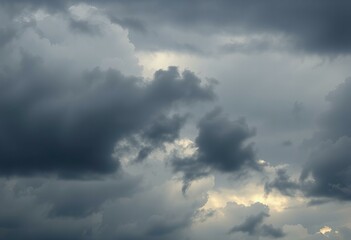 Graphic Dramatic clouds with a moody sky.