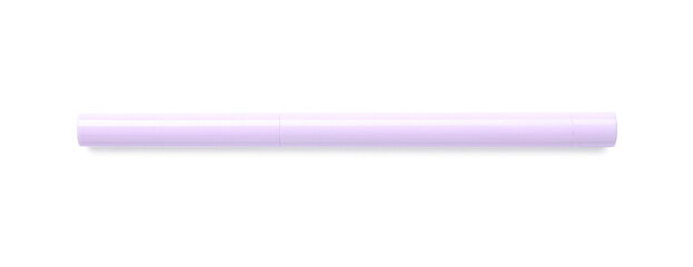 Obraz premium Lilac twist up eye pencil isolated on white, top view
