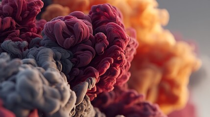 Dense swirling formations.