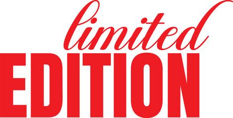 Limited Edition SVG, Typography Design