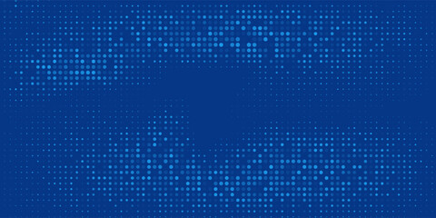 Blue Tech Finance Fintech Background Abstract Pixel Pattern. Abstract Business Tech Science Vector Backdrop.