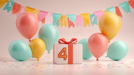 Festive fourth birthday celebration