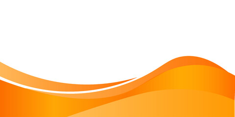 Vector orange line background curve element with white space for text and message design, overlapping layers, vector