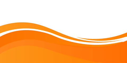 Vector orange line background curve element with white space for text and message design, overlapping layers, vector