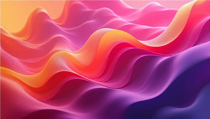 Obraz premium Abstract Colorful Wavy Background with Soft Silk Texture