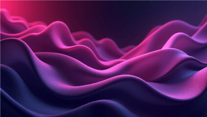 Fototapeta premium Purple and Pink Abstract Flowing Wave Design