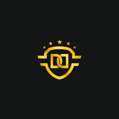 DD Shield logo vector for brand or identity