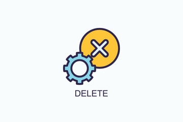 Delete Icon Or Logo Isolated Vector Illustration