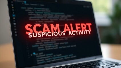 Suspicious Activity Warning on Computer