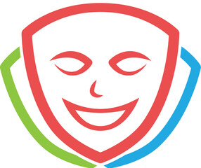 Fun Face logo with shaped theatrical mask