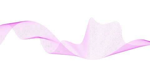 Abstract pink technology business wave lines. Digital future technology concept wave curve lines. Frequency sound wave line background. Science, banner, business, poster, template