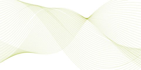 Abstract wave background with soft green line pattern. Futuristic wave pattern.  technology Dynamic concept. Vector illustration