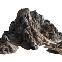 Majestic Mountain Landscape , isolated on white background png