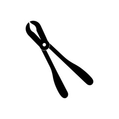 Tongs silhouette vector illustration