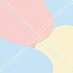 Abstract Pastel Shapes Background Design