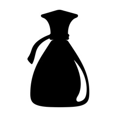 Silhouette of a Tied Sack, Possible Moneybag or Treasure Pouch Design