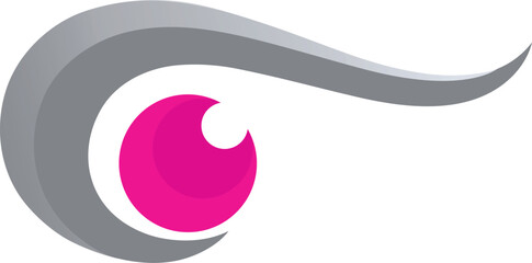 Symbol of the lens eyes vector with unique and creative lens shape