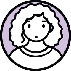 Vector avatar people line marker black cartoon profile picture people
