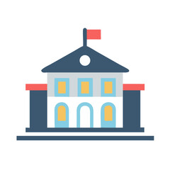 Government Building Symbol Representing Public Administration and Institutions