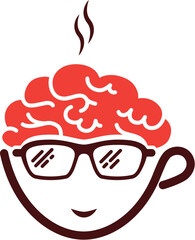 Nerd Coffee vector unique design