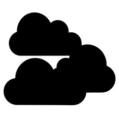 Dark storm clouds gathered ominously against a white sky, signaling impending rain