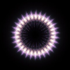 Fototapeta premium Purple and White Glowing Circular Light Abstract Background
