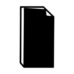 Icon of a document with folded corner representing a new page