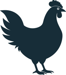 Fototapeta premium Hen silhouette bundle vector design