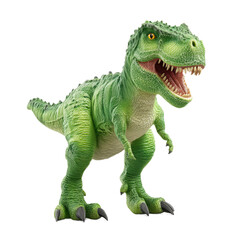 Obraz premium Adorable Green Tyrannosaurus Rex Illustration , isolated on white background png
