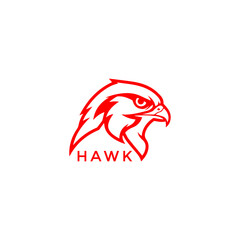 Hawk Head Logo for  Hawk Supplies Strong and Modern Vector Graphic
