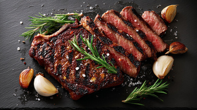 Entrecot a la Parrilla con Ajo y Hierbas