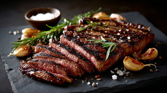 Entrecot a la Parrilla con Ajo y Hierbas