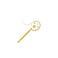 Magic wand icon isolated on white background