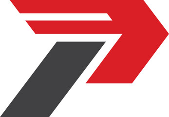 P initial sport logo vector for brand or identity