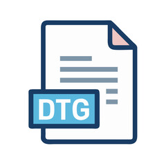 Typography Design on Digital Document Icon Representing Text Styling and Graphic Layout