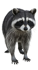 Fototapeta premium Raccoon standing with its paws out