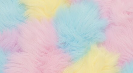 Pastel Rainbow Fluffy Texture Background