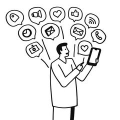 the-image-shows-a-man-holding-a-cell-phone-with-ic.eps