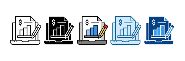 Productivity Icon Set Multiple Style Collection