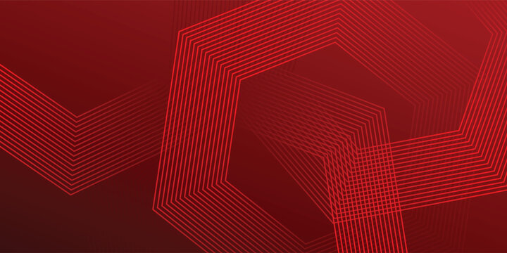 Abstract dark red background with hexagon lines. liquid gradient shapes composition background vector illlustration eps10