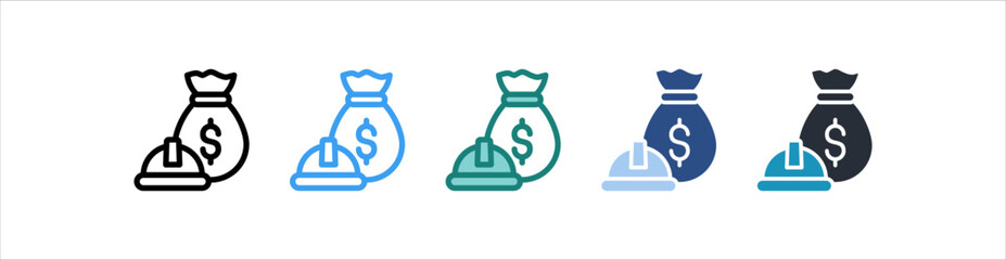 Budget Icon In Different Style Vector