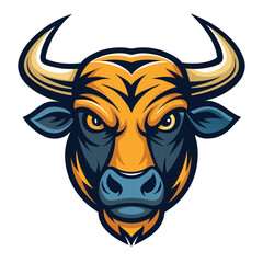 Fototapeta premium Powerful Bull Mascot Logo Design Concepts