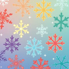 Pastel Snowfall Symphony