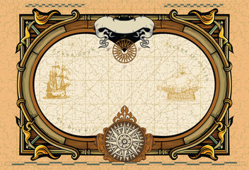 old sea map