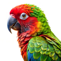 Obraz premium Red and yellow macaw isolated on transparent background 