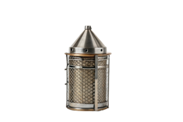 PNG Bee smoker device for beekeeping with metal mesh and wooden elements