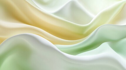 Obraz premium Smooth, flowing fabric drapes in soft pastel hues