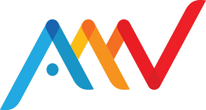 AMV logo vector for brand or identity