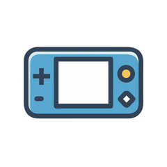 Handheld Game Console Icon Representing Portable Gaming and Entertainment